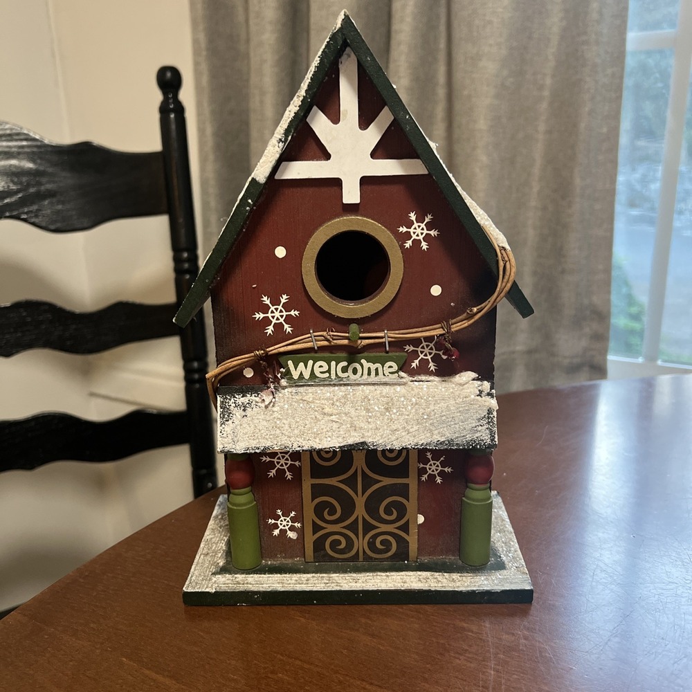 Birdhouse Crafters Christmas Birdhouse 11"" X 6"